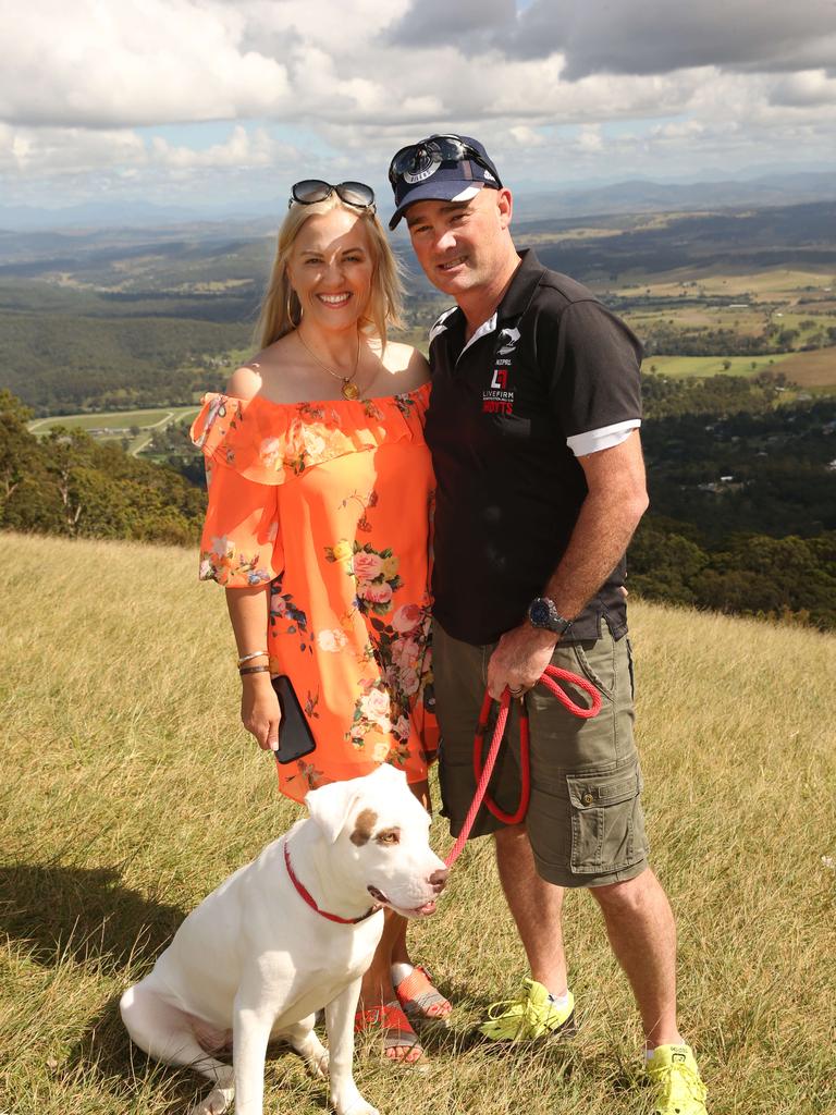 Louise and Craig Bryant from Southport with Karma the dog. Picture Glenn Hampson