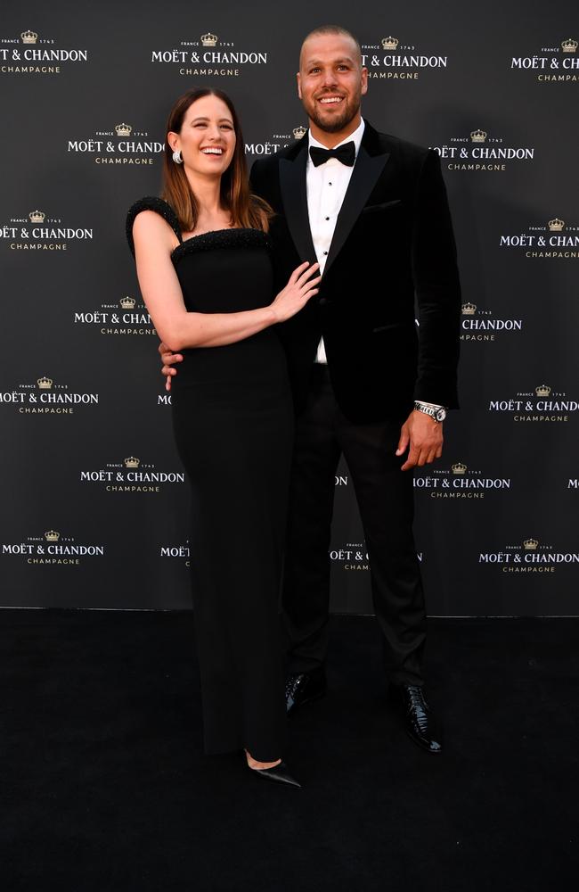 Jesinta and Buddy Franklin. Picture: Wendell Teodoro/Getty Images