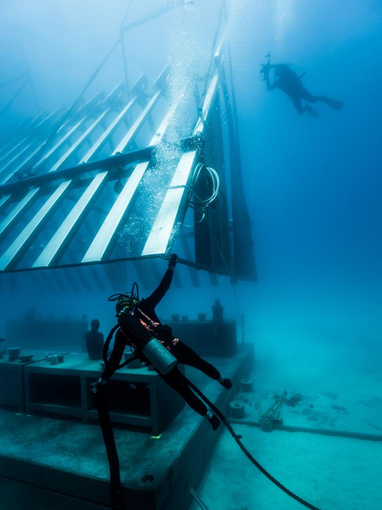 The Museum of Underwater Art in Townsville is the first of its kind in the southern hemisphere.