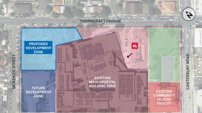 Canterbury Hospital redevelopment plans.