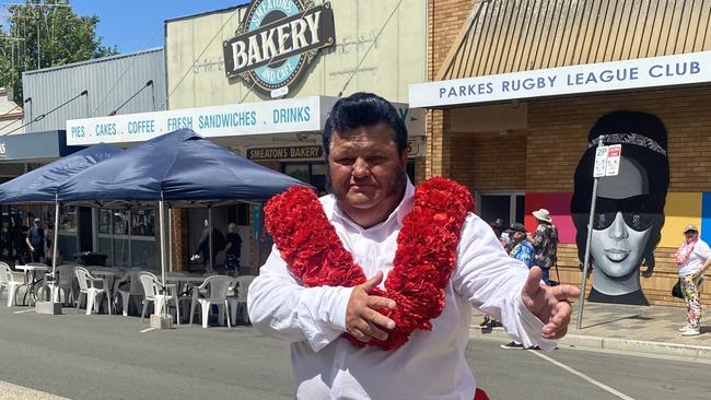 Brad Cartwright from Parkes at the Elvis Festival in Parkes.