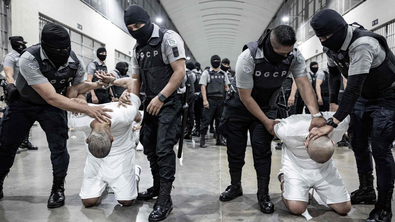 Not a fun place to be. Picture: El Salvador’s Presidency Press Office/AFP