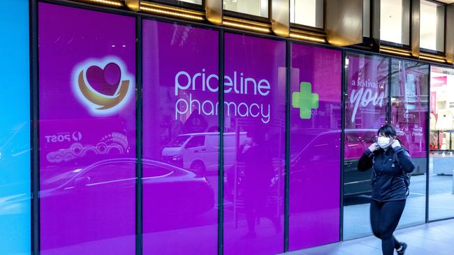 A Priceline store in William St Melbourne. Picture: NCA NewsWire / David Geraghty