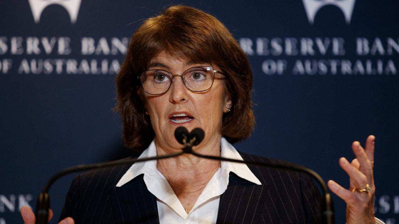 RBA governor Michele Bullock addresses media on Tuesday. Picture: Nikki Short