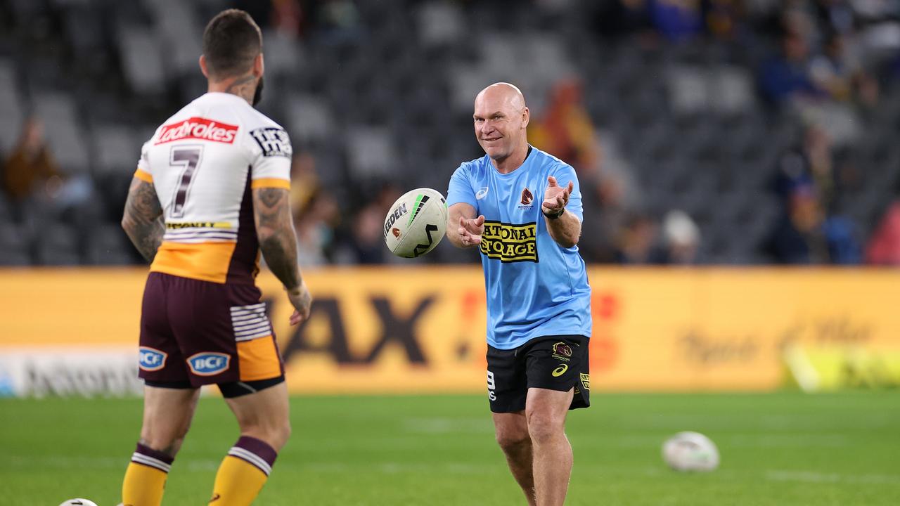 Wayne Bennett says Adam Reynolds (7) reminds him of Allan Langer (blue shirt). Picture: Cameron Spencer/Getty