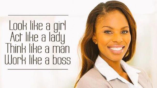 At the bottom of the poster was the company’s logo and the text: #HappyWomensDay.