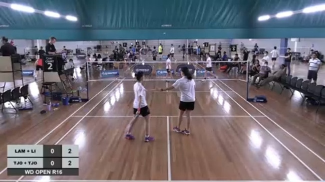 Replay: Victorian Open Badminton Championships Day 1 - Jazmine Lam & Bethany Li v Sydney Tjonadi & Victoria Tjonadi