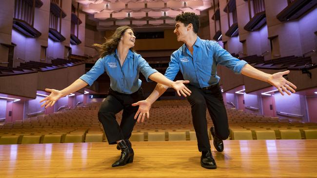 Griffith University musical theatre students Charlotte Page and Alexander Tye will train and study in residence at the Queensland Performing Arts Centre. Photo: Sarah Marshall