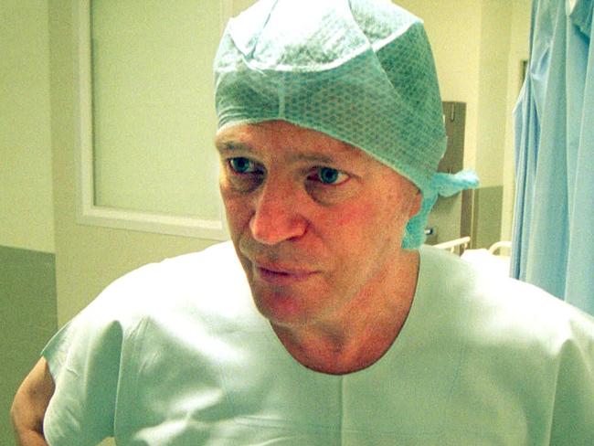 04/09/2002. Royal Melbourne Hospital  brain tumour operation on Anthony Miceli done by Professor Andrew Kaye. This is Professor Kaye.