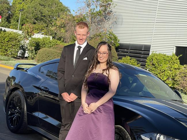 Getting ready to walk the red carpet at the Riverside Christian College formal.