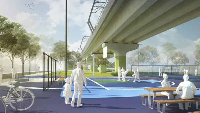 Designs for the open space at Centre Road West. Picture: Supplied