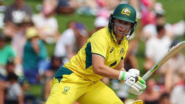 Aussie captain Alyssa Healy led the way with the bat. Photo: Jeremy Ng/Getty Images.