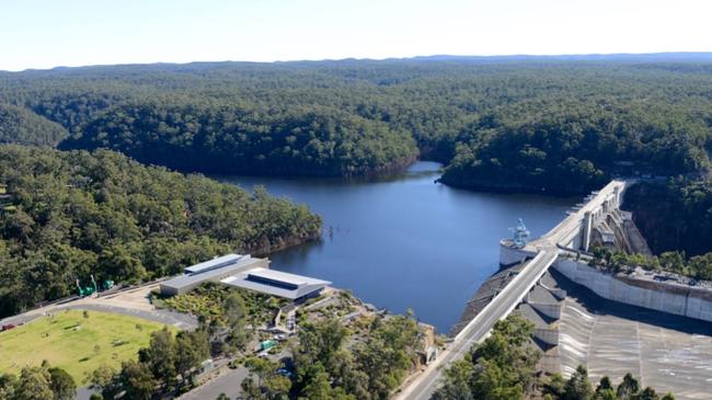 Warragamba Dam aerial view. Picture: Visit Wollondilly