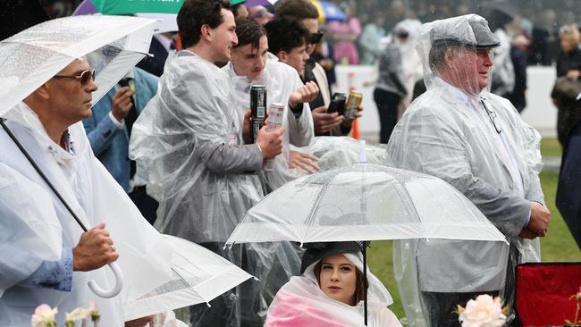 Melbourne Cup Day races at Flemington racecourse.