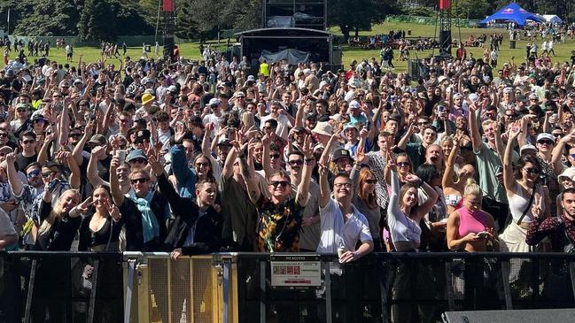 About 21,000 attended Listen Out music festival at Centennial Park, Sydney on the weekend. Picture: Instagram / @kito