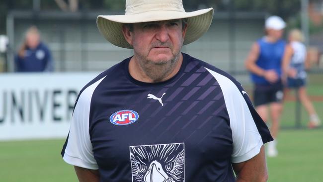 Kevin Evans at Geelong Falcons training. Picture: Supplied