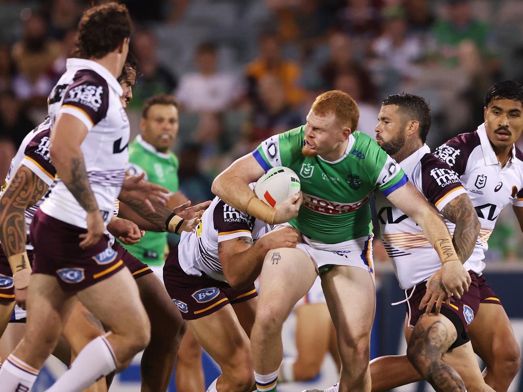 Corey Horsburgh was immense for the Raiders. Picture: Mark Metcalfe/Getty Images)