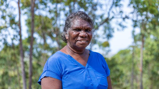 Yalmay Yunupingu poses for a photo during Garma Festival. Picture: Tamati Smith/ Getty Images