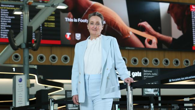 Qantas Airways group CEO Vanessa Hudson at Sydney Airport. Picture: Britta Campion for The Australian