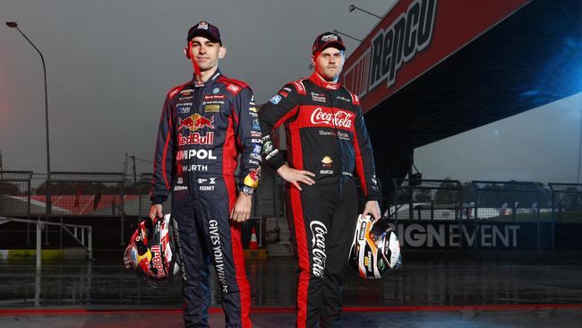 Brock Feeney and Kostecki ahead of the 2023 Bathurst 1000. Picture: Richard Dobson