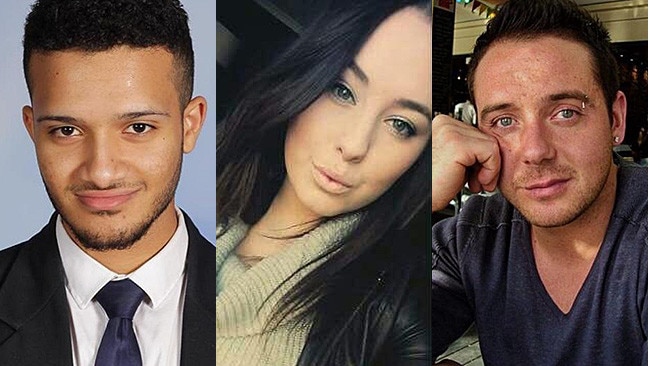 Some of the first victims of thunderstorm asthma: Omar Moujalled, 18, Hope Carnevali, 20, and Apollo Papadopoulos, 35