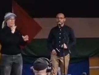 Greens Leader Adam Bandt speaks at Melbourne's Free Palestine Rally on Sunday June 9, 2024. Picture: X