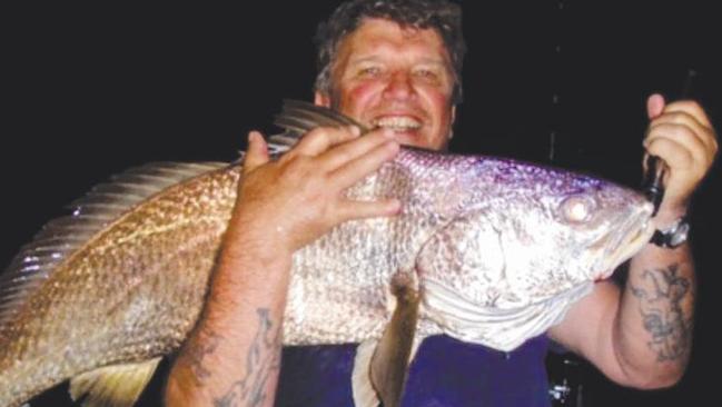 Bob Cervanka with the 95cm jewfish he hauled in at Bynoe Harbour