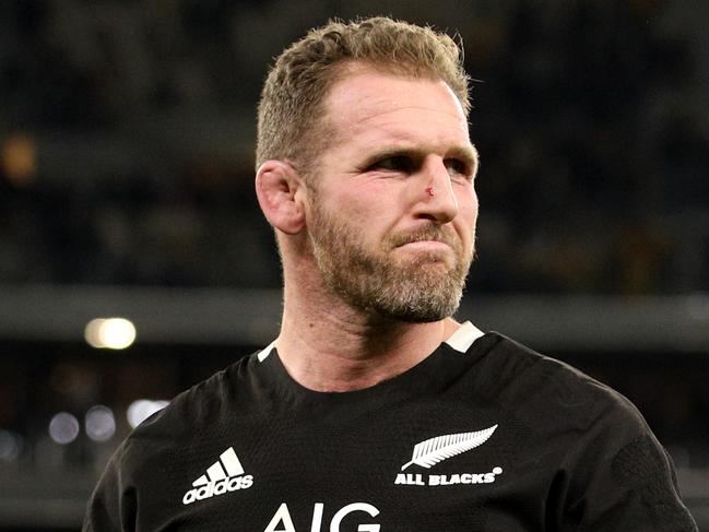 Kieran Read of the All Blacks leaves the field after losing the Bledisloe Cup match between between the Australian Wallabies and the New Zealand All Blacks at Optus Stadium in Perth, Saturday, August 10, 2019.  (AAP Image/Richard Wainwright) NO ARCHIVING, EDITORIAL USE ONLY