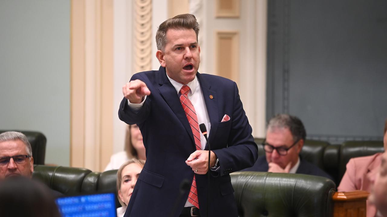 Jarrod Bleijie, Deputy Premier Queensland Parliament sitting and Question time. Picture: John Gass