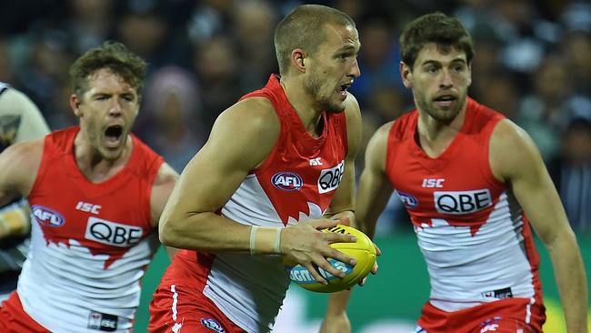 Sam Reid has signed a four-year contract with the Sydney Swans. (AAP Image/Julian Smith)