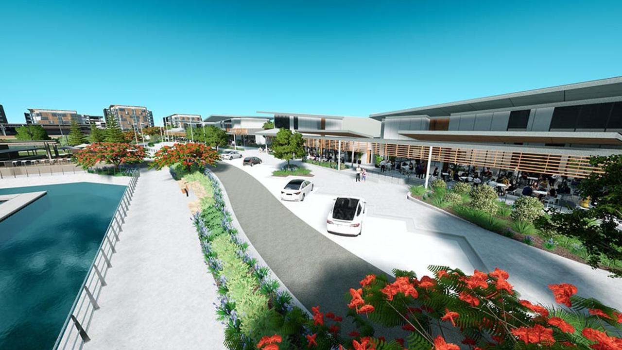 An artist impression of the Pelican Waters Marina Village.