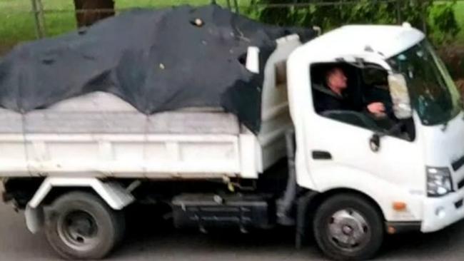 An allegedly drunk truck driver left a trail of damage and asbestos strewn over cars after police say he crashed into several vehicles in Cronulla. Picture: 7 News