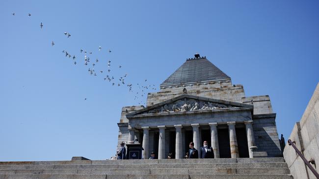 The Shrine of Remembrance in Melbourne. Picture: NewsWire / Nadir Kinani