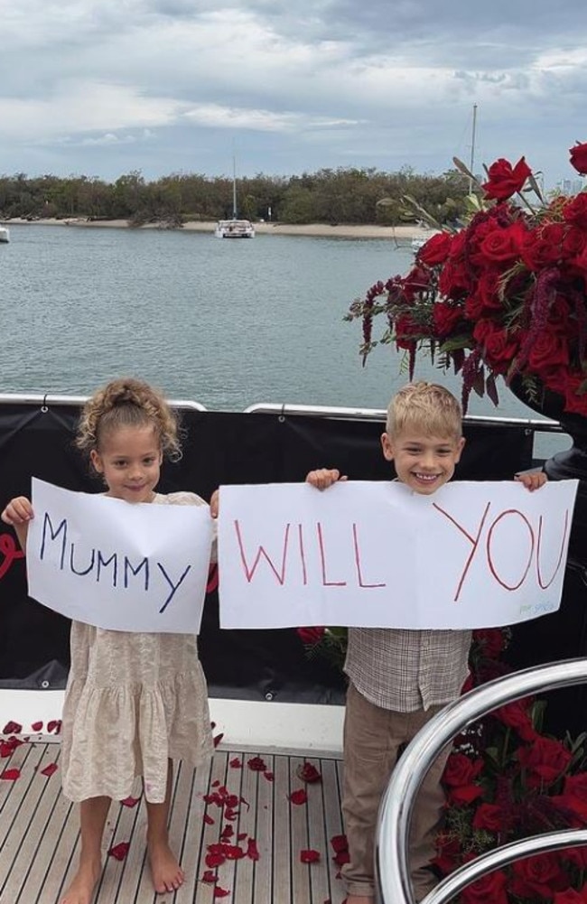 Tammy's children were included in the proposal. Picture: Instagram