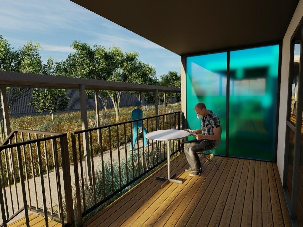 What accommodation will look like at the Mickleham quarantine hub. Picture: Supplied