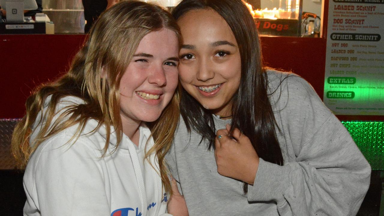 Mia Lovelok and Mia Murtagh at Fearaphobia at Helensvale. Picture: Regina King