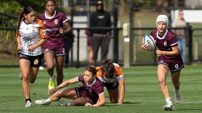 Action from day two of the 2024 Australian Schools Rugby Championships. Picture: Rachel Wright/Anthony Edgar.