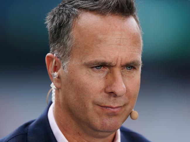 Michael Vaughan looks on on day 3 of the Boxing Day Test match between Australia and New Zealand at the MCG in Melbourne, Saturday, December 28, 2019. (AAP Image/Scott Barbour) NO ARCHIVING, EDITORIAL USE ONLY, IMAGES TO BE USED FOR NEWS REPORTING PURPOSES ONLY, NO COMMERCIAL USE WHATSOEVER, NO USE IN BOOKS WITHOUT PRIOR WRITTEN CONSENT FROM AAP