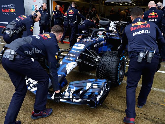 Daniel Ricciardo prepares to drive the RB14 Special Edition.