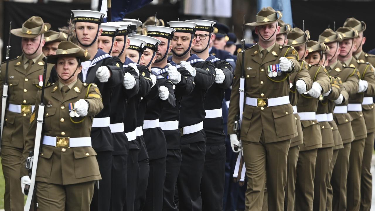 The Albanese government will announce $600m of new funding to help the ADF increase its recruitment and retention of personnel. Picture: NewsWire/ Martin Ollman