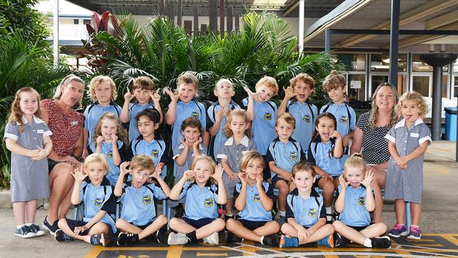 MY FIRST YEAR: Funny faces. Coolum State School PrepS. Picture: Patrick Woods.