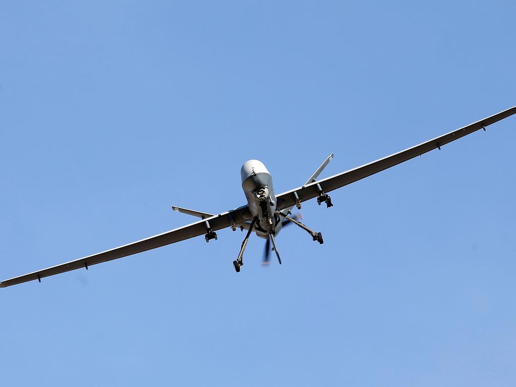 A US MQ-9 Reaper remotely piloted aircraft was shot down last month. Picture: Isaac Brekken/Getty/AFP