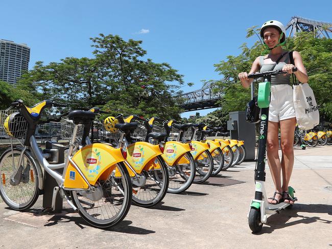 “If you hop on a bike drunk, that counts as drinking and driving,” — electric scooter provider Lime spokeswoman. Picture: Peter Wallis