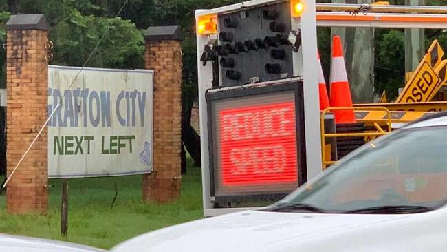 The Big River Way is closed north and south of South Grafton due to flash flooding. Photo Bill North / The Daily Examiner. Picture: Bill North