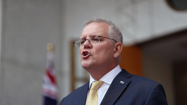 Prime Minister Scott Morrison says what is happening in Ukraine ‘cannot ever be allowed to happen’ in the Indo-Pacific. Picture: NCA NewsWire / Gary Ramage