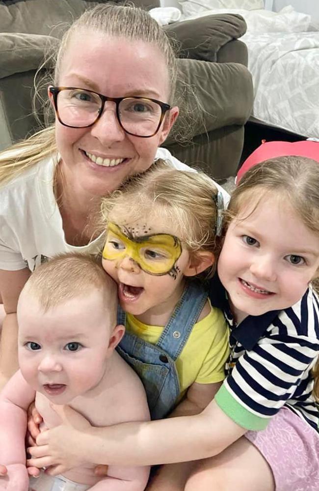 All of Emma Johnston's babies (Toby, Isabella and Claire) were conceived because of the help of Dr Gaunekar. Picture: Emma Johnston.