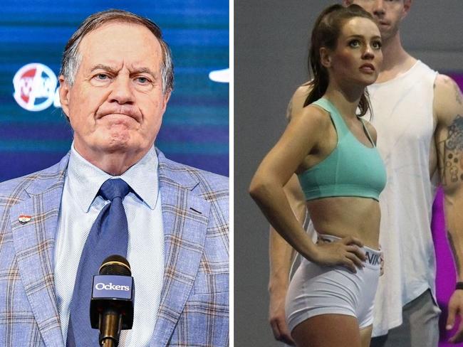 Bill Belichick is reportedly infatuated with 23-year-old former cheerleader Jordon Hudson. Pictures: Getty, BackGrid