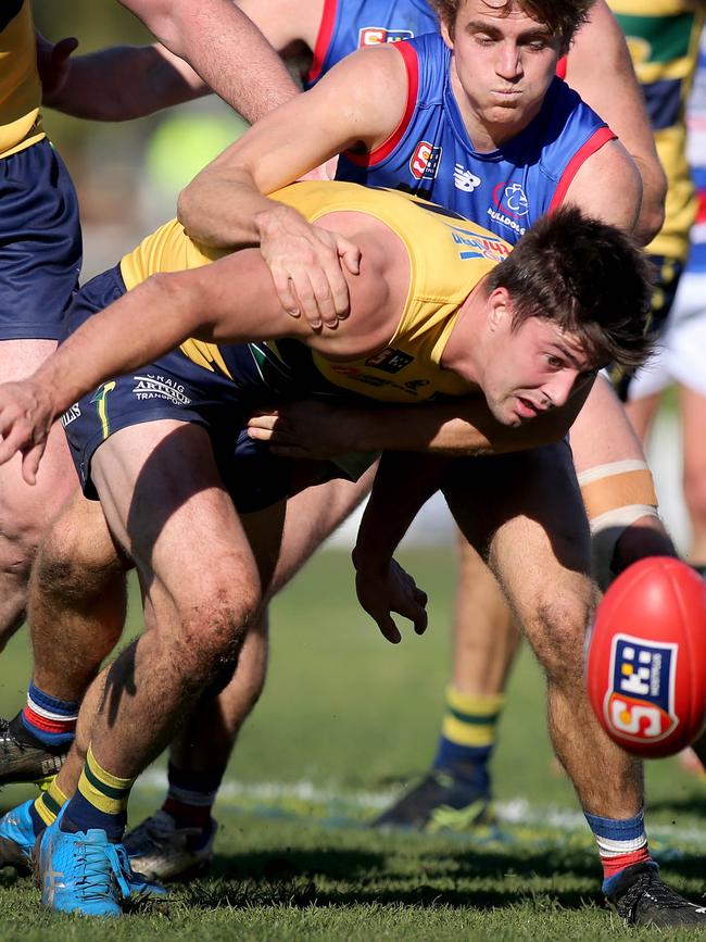 Eagle Riley Knight made The Advertiser’s 2022 SANFL Team of the Year. Picture: Dean Martin