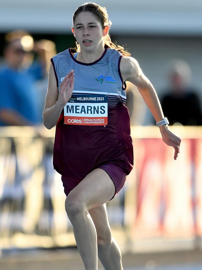 Amaya Mearns (QLD) competes in the Girls Under 15 Heptathlon.