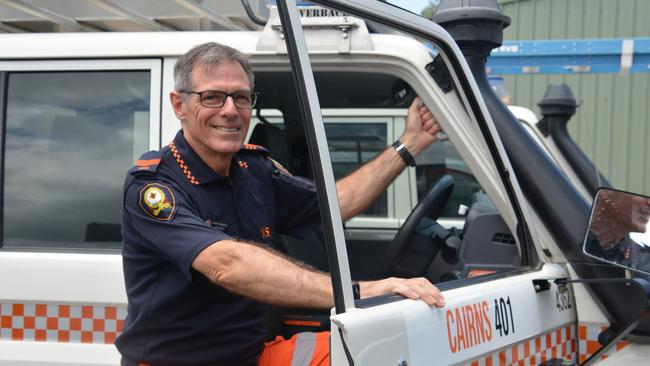 SES Cairns team leader Gordon Herbertson says having a plan and communicating with all family members and neighbours is critical ahead of a potential cyclone event. Picture: Bronwyn Farr